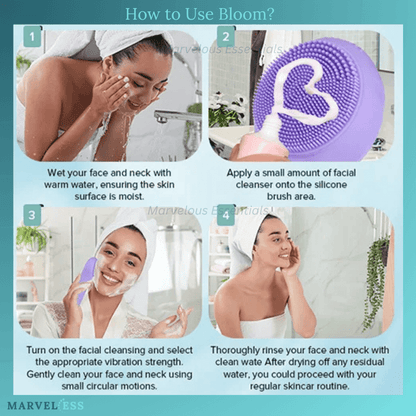 Bloom - A Sonic Waterproof Facial Cleansing Brush